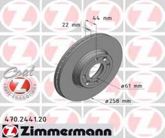 Zimmermann 470.2441.20 tarcza hamulcowa renault kangoo 08 -, dacia lodgy