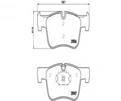Brembo p06070 klocki hamulc. bmw 3 f30  12- przód