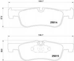 Brembo p06078 klocki hamulc. bmw 1 f20,f21  10- przód