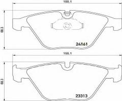 Brembo p06081 klocki hamulc. bmw 3 e90  05-