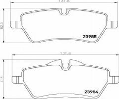 Brembo p06086 klocki hamulc. mini paceman  12- przód