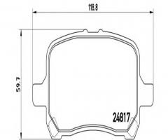 Brembo p10014 klocki hamulc. chevrolet hhr  06- przód