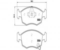 Brembo p11031 klocki hamulc. fiat panda  12- przód