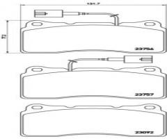 Brembo p23134 klocki hamulc. alfa romeo giulietta  10- przód, alfa romeo giulietta (940)