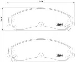 Brembo p23149 klocki hamulc. lancia thema  11- przód, lancia thema (lx)