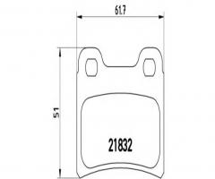 Brembo p24030 klocki hamulc. ford escort,orion  90-00 tył
