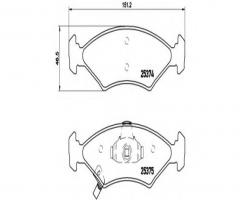 Brembo p30062 klocki hamulc. kia sportage  97-03 przód