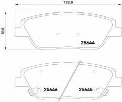 Brembo p30066 klocki hamulc. kia optima  12- przód