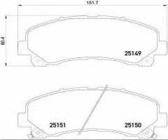 Brembo p34007 klocki hamulc. isuzu d-max  08- przód