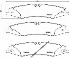 Brembo p44022 klocki hamulc. landrover discovery  09- przód