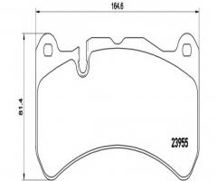 Brembo p50092 klocki hamulc. mercede clk c209 63amg  06- przód