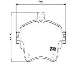 Brembo p50094 klocki hamulc. mercedes w176 a-klasa  12- przód, mercedes-benz klasa b (w246, w242)