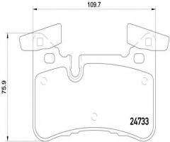 Brembo p50110 klocki hamulc. mercedes w212 e-klasa  09- tył