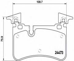 Brembo p50113 klocki hamulc. mercedes e63amg  06-09 tył