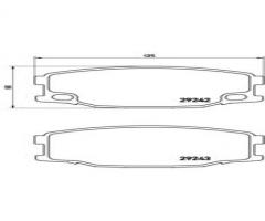 Brembo p54035 klocki hamulc. mitsubishi canter  98- przód