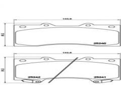 Brembo p56081 klocki hamulc. nissan