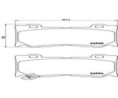 Brembo p56089 klocki hamulc. infiniti g  08-