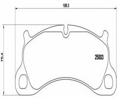Brembo p65025 klocki hamulc. porsche 911 (991)  12- przód