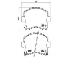 Brembo p78010 klocki hamulc. subaru forester  97-02
