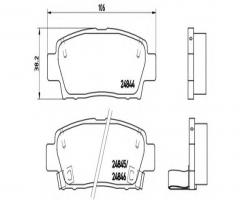 Brembo p83111 klocki hamulc. toyota avalon  96-05 tył