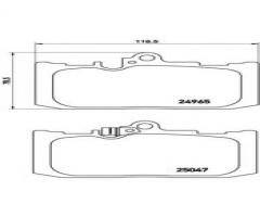 Brembo p83131 klocki hamulc. lexus gs250-450h  12-, lexus gs (grl1_, gwl1_)