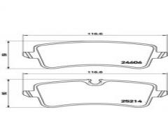 Brembo p85119 klocki hamulc. audi a6  11- tył