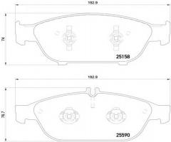 Brembo p85127 klocki hamulc. audi a6  11- przód