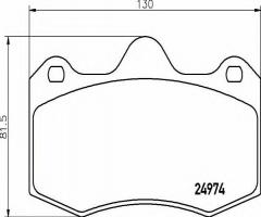 Brembo p85134 klocki hamulc. seat ibiza cupra  09- przód