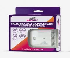 Brumm acbrroz04b rozdzielacz zapalniczki samochodowej - biały