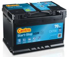 Centra ck700 akumulator 70ah/760a 12v p+ start-stop plus agm, alfa romeo spider (916s_)