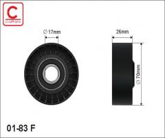 Caffaro 01-83 f rolka napinacza paska bmw, bmw 5 (e60)