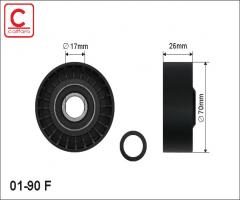 Caffaro 01-90 f rolka napinacza paska bmw, bmw 3 (e46)