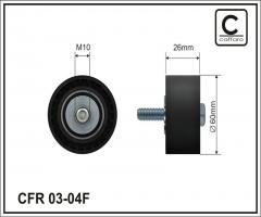 Caffaro 03-04 f rolka prowadząca citroen peugeot, citroËn berlingo (mf), fiat scudo combinato (220p)