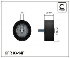 Caffaro 03-14 f rolka napinacza citroen peugeot, citroËn berlingo (mf)