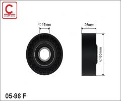 Caffaro 05-96 f rolka napinacza paska renault nissan, citroËn c5 i (dc_), fiat ulysse (179ax)
