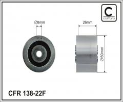 Caffaro 138-22 f rolka prowadząca citroen peugeot, citroËn berlingo (mf)