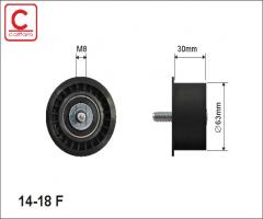 Caffaro 14-18 f rolka prowadząca opel- rozrząd, opel astra f (56_, 57_), saab 9-3 (ys3f)