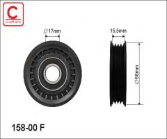 Caffaro 158-00 f rolka prowadząca, honda accord iii (ca), subaru forester (sf)