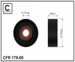 Caffaro 179-00 f rolka napinacza opel, opel signum, renault espace iv (jk0/1_), saab 9-5 (ys3e)