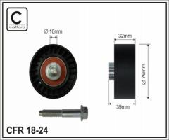 Caffaro 18-24 f rolka prowadząca jeep chrysler, chrysler voyager iv (rg, rs), jeep cherokee (kj)