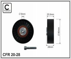 Caffaro 20-28 f rolka prowadząca audi, audi 100 (4a, c4)