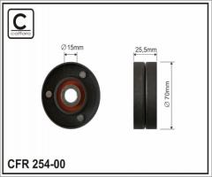 Caffaro 254-00 f rolka napinacza bmw, bmw 3 (e46), land rover range rover iii (lm)