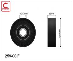 Caffaro 259-00 f rolka napinacza mb, mercedes-benz klasa a (w168)