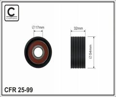 Caffaro 25-99 f rolka prowadząca, nissan primastar autobus (x83), opel vivaro combi (j7)