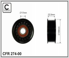 Caffaro 274-00 f rolka napinacza ford, ford fiesta v (jh_, jd_), mazda 6 (gg)