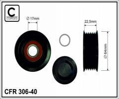 Caffaro 306-40 f rolka napinacza vw audi, audi a4 (8e2, b6), mercedes-benz clk (c208)