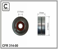 Caffaro 314-00 f rolka napinacza jeep, chrysler voyager ii (es), jeep cherokee (xj)