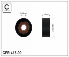 Caffaro 416-00 f rolka napinacza citroen, citroËn berlingo (b9), peugeot 206 hatchback (2a/c)