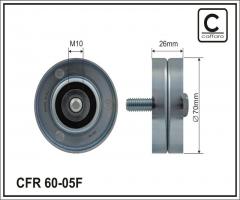 Caffaro 60-05 f rolka prowadząca chrysler jeep, chrysler voyager iv (rg, rs), jeep cherokee (kj)