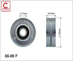 Caffaro 66-98 f rolka napinacza paska vv audi, audi a3 (8l1), seat cordoba (6k2)